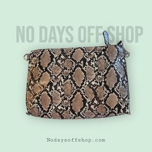 Snakeskin Crossbody Medium Size Purse